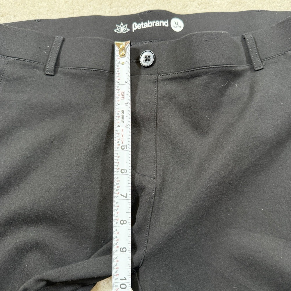 Betabrand Classic Dress Pant Yoga Pant Womens XL Petite Black Bootcut - Picture 6 of 9
